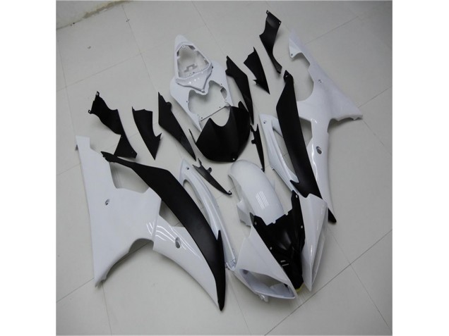 2008-2016 White Black Yamaha YZF R6 Bike Fairings & Bodywork 2008-2016 White Black Yamaha YZF R6 Bike Fairings & Bodywork