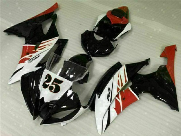 2008-2016 White Black Yamaha YZF R6 Motor Fairings 2008-2016 White Black Yamaha YZF R6 Motor Fairings