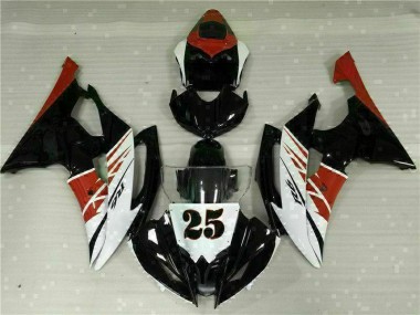 2008-2016 White Black Yamaha YZF R6 Motor Fairings