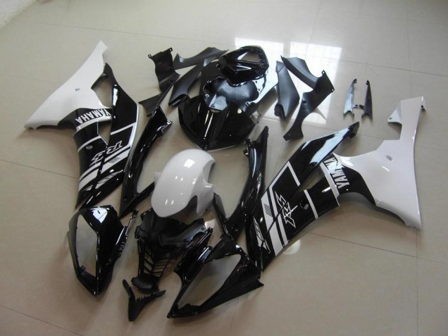2008-2016 White Black Yamaha YZF R6 Motorcycle Fairings 2008-2016 White Black Yamaha YZF R6 Motorcycle Fairings