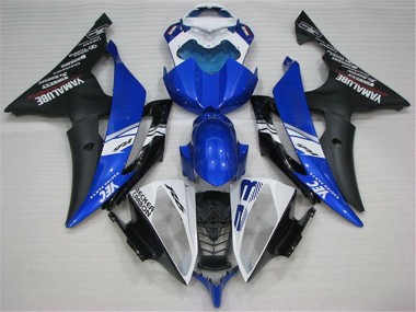 2008-2016 White Blue Black Yamaha YZF R6 Motorbike Fairing