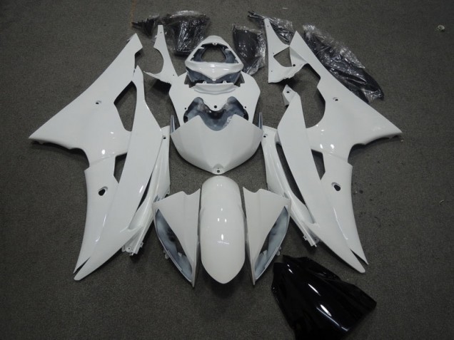 2008-2016 White Yamaha YZF R6 Motorcycle Fairings 2008-2016 White Yamaha YZF R6 Motorcycle Fairings