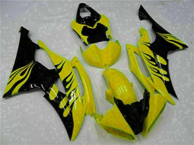 2008-2016 Yellow Yamaha YZF R6 Replacement Motorcycle Fairings