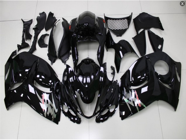 2008-2019 Glossy Black Suzuki GSXR 1300 Hayabusa Bike Fairing Kit