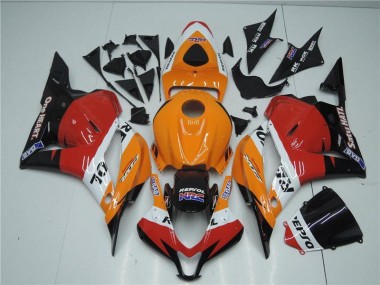 2009-2012 Orange Red Black Repsol Honda CBR600RR Motorcycle Fairings