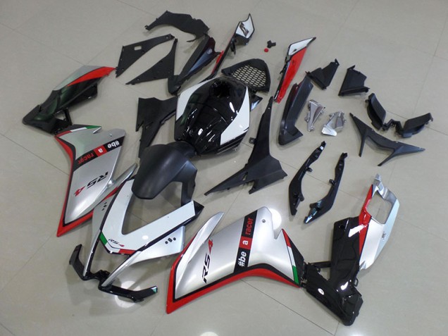 2011-2018 Black Silver Red Aprilia RS4 50 125 Bike Fairings 2011-2018 Black Silver Red Aprilia RS4 50 125 Bike Fairings
