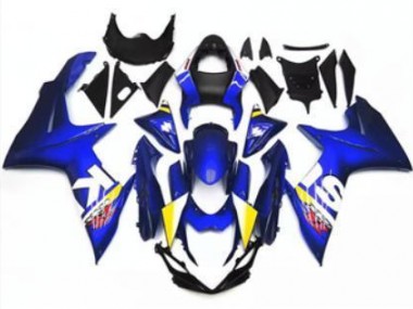 2011-2021 Blue White Suzuki GSXR 600/750 Moto Fairings