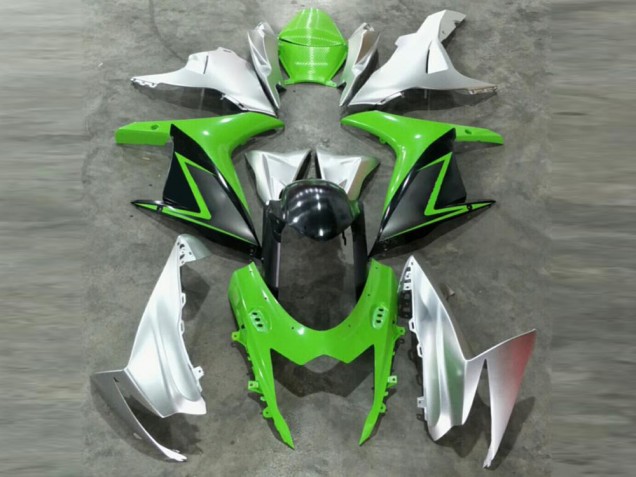 2011-2021 Green Silver Suzuki GSXR 600/750 Motor Fairings 2011-2021 Green Silver Suzuki GSXR 600/750 Motor Fairings