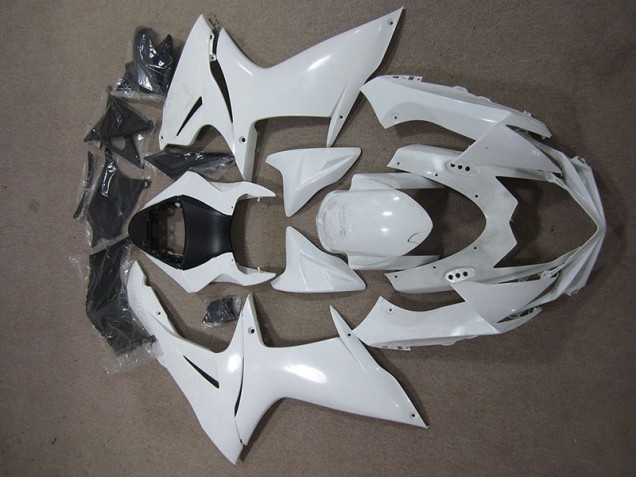 2011-2021 White Suzuki GSXR600 Replacement Fairings 2011-2021 White Suzuki GSXR600 Replacement Fairings