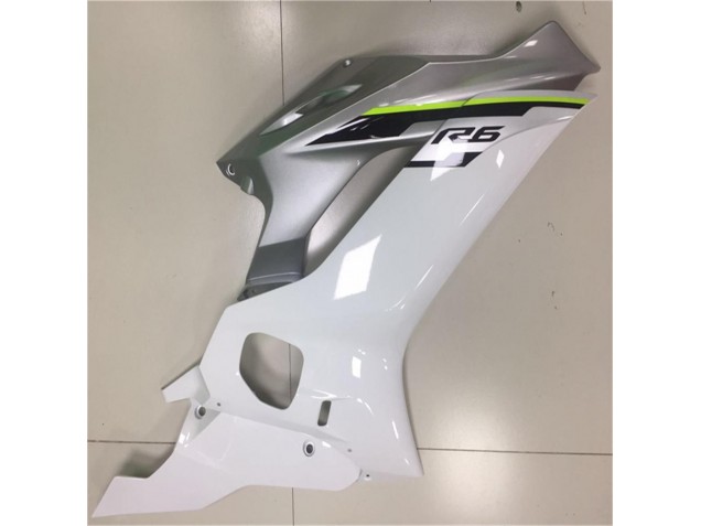 2017-2021 White Silver Yamaha YZF R6 Motorcycle Fairing Kits 2017-2021 White Silver Yamaha YZF R6 Motorcycle Fairing Kits