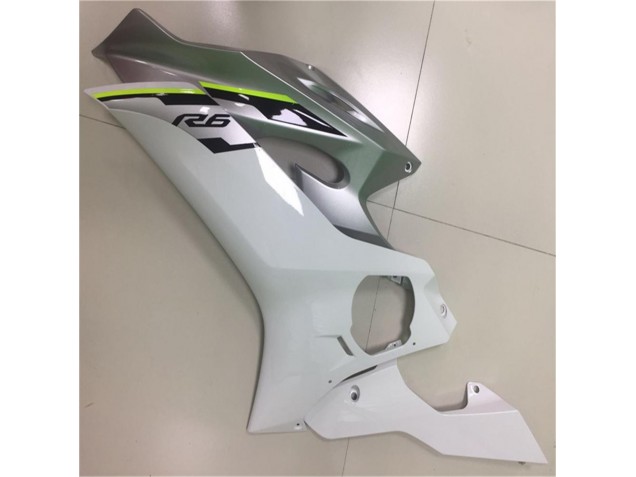 2017-2021 White Silver Yamaha YZF R6 Motorcycle Fairing Kits 2017-2021 White Silver Yamaha YZF R6 Motorcycle Fairing Kits